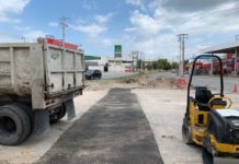 Continúa trabajo intensivo de bacheo y alumbrado en Reynosa