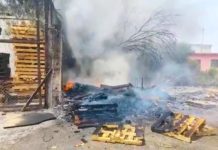 Bomberos sofocan incendio en trímera
