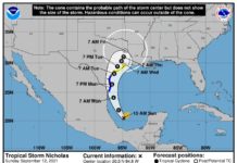 Anuncia PCyB lluvias intensas por Tormenta Tropical Nicholas