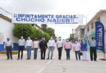 *Inaugura Chucho Nader Otra Calle Pavimentada en la Colonia Obrera*