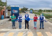 Continúa alcalde entregando obras de pavimentación