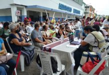 Bloquearon abuelitos avenida Hidalgo