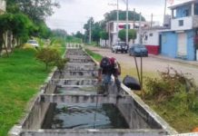 Intensifican limpieza en drenes pluviales