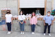 Entrega DIF Reynosa canasta básica a CEDES
