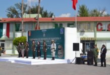 Despiden a comandante del 16º Regimiento, y dan bienvenida al nuevo mando