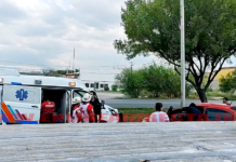 Registran accidente vial en concurrida carretera