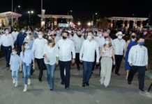 Con estrictos protocolos sanitarios, Gobernador Francisco García Cabeza de Vaca inaugura Feria Tam Sur 2021.
