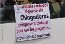 Con manta exigen al Congreso de Tamaulipas se ponga a trabajar