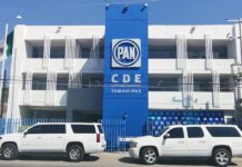 Líder del PAN en Tamaulipas viaja con escoltas y camionetas blindadas