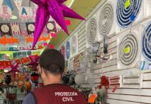 Protección Civil Madero Realiza Inspección en Negocios de Luces Navideñas