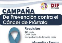 Ofrece DIF-Reynosa campaña gratuita contra cáncer de próstata
