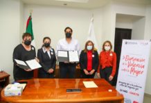 Participa Presidente Municipal Carlos Peña Ortiz en convenio de colaboración con maquiladoras