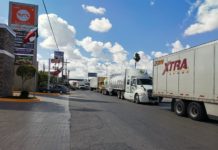 Se genera fila de vehículos de carga kilometrica de 5 horas