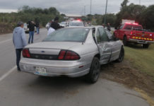 Tremendo percance Vial protagonizan dos mujeres en la carretera Tampico Mante