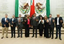 Diputados de Morena reciben con alegría a Maki Ortiz.