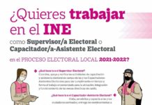 INE invita a trabajar como supervisor o asistente electoral en proceso electoral local