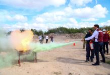 Capacitan a personal de COMAPA en uso de extintores