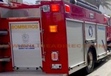 Bomberos acuden a conato de incendio en zona Centro