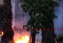 Bomberos acuden a incendio en sector popular