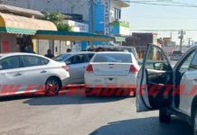 Chocan varias unidades y dejan solo daños materiales