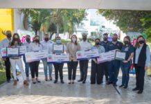 Mariana Gómez premia a los voluntarios del año 2021 que fueron postulados por su trabajo altruista en Tamaulipas