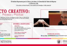 Impartirá IRCA Taller Presencial Acto Creativo con personalidades de la actuación y dirección