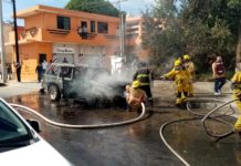 Incendios de vehículos lo más atendido por bomberos Madero en recientes días
