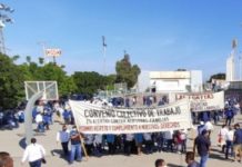 Protestan sindicalizados contra alcalde de Victoria Eduardo Gattás