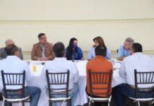 Titular de SEBIEN tiene encuentro con empresarios de Victoria.