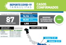 SST confirmó 87 nuevos casos y 5 fallecimientos,
