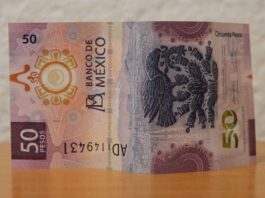 Venden nuevos billetes de cincuenta pesos hasta en 45 mil