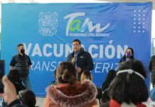 Supervisa Gobernador Francisco Cabeza de Vaca módulos de registro para programa de vacunación transfronteriza.