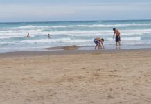 Por frente frío área de bañistas estará cerrada