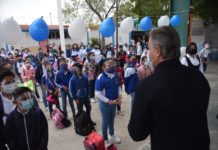 Inician clases presenciales en Tampico; Chucho Nader da bienvenida a alumnos