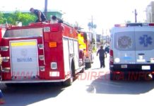Bomberos atiende llamados de accidentes viales e incendios