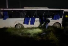 Sufren obreros de Mecalux accidente cerca del poblado Anáhuac.