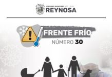 Arribará a Reynosa frente frío número 30