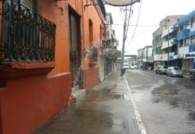 Enorme fuga de agua en la zona centro de Tampico