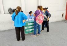 IMSS aplicó vacuna contra la influenza en módulos