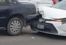 Registran racha de accidentes viales dejando daños materiales