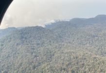 Avanza el control del incendio en la Reserva de la Biosfera “El Cielo”