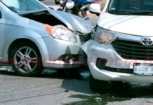 Accidentes viales dejan daños materiales, caos vehicular y lesionado sin gravedad