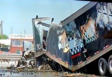 Trailers se incendian en puente internacional a Reynosa-Pharr
