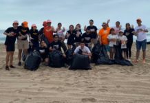 Realizan campaña de 10 y limpian la Playa de Miramar