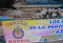 Buenas ventas en mercado de marisco de la zona centro