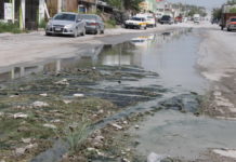 Praxedis Balboa inundada parece ahora un pantano