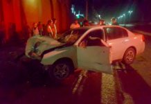 Aparatoso accidente deja tres lesionados y daños en carretera a Río Bravo