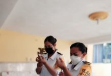 Continúan en el Hospital Militar de Tampico y 15avo. Batallón con vacunación Anti Covid