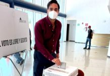 Acude alcalde con licencia a emitir su sufragio