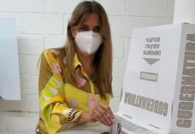 Maki Ortiz emitió su voto por la esperanza de los tamaulipecos